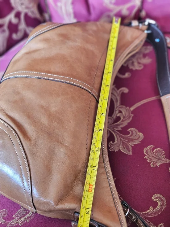 Coach Soho Leather Small Hobo Bag (Style #9464) Scarf included - Picture 12 of 16